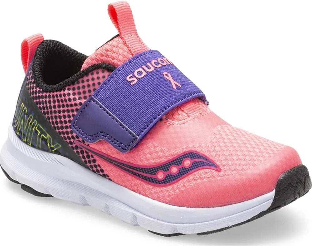 Детские кроссовки для девочек без шнуровки Liteform Unity Saucony, Pink — фото 4
