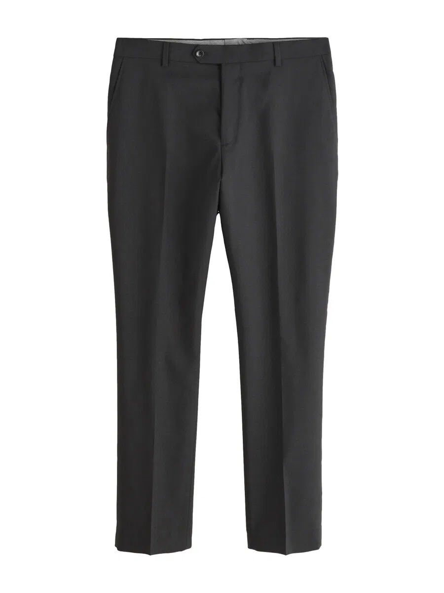 Брюки Next Regular Pleated Pants 'Nova Fides' черного цвета