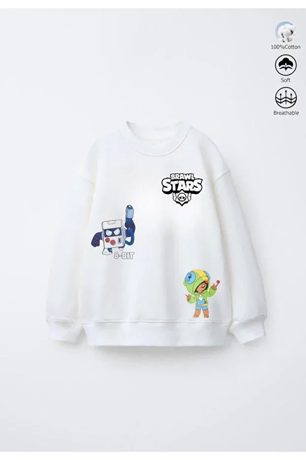 Детские свитшот для мальчиков хлопковый Daisydolly, White