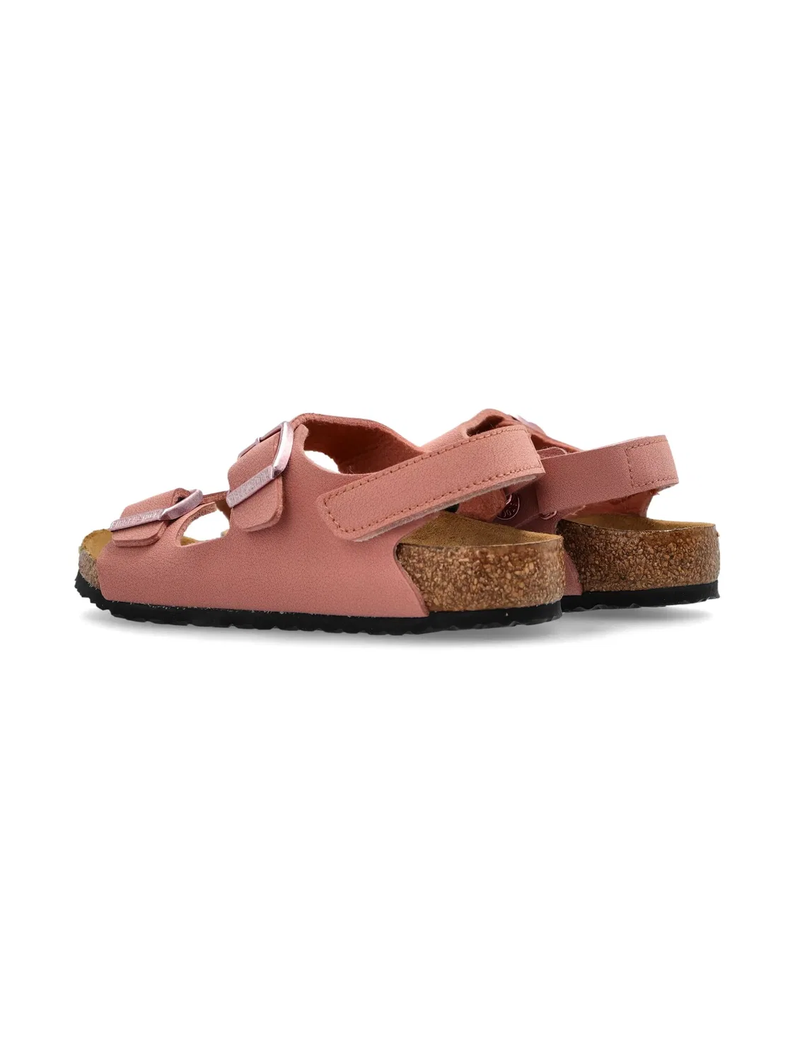 Детские сандалии из крокодила и замши Birkenstock, розовый — фото 2