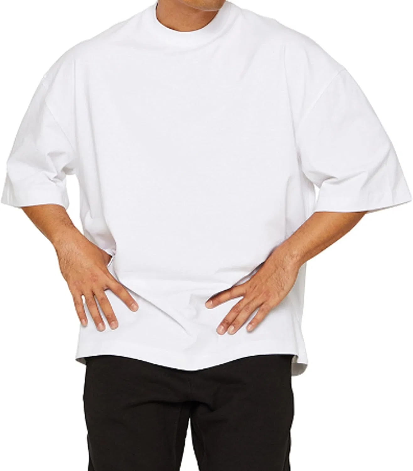 Мужская свободная футболка с круглым вырезом Athletic Running, White — фото 4
