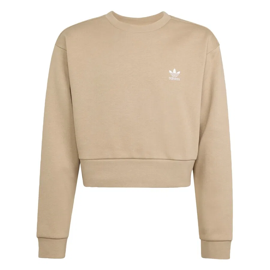 Толстовка ADIDAS ORIGINALS 'BOXY CREW' бежевого цвета
