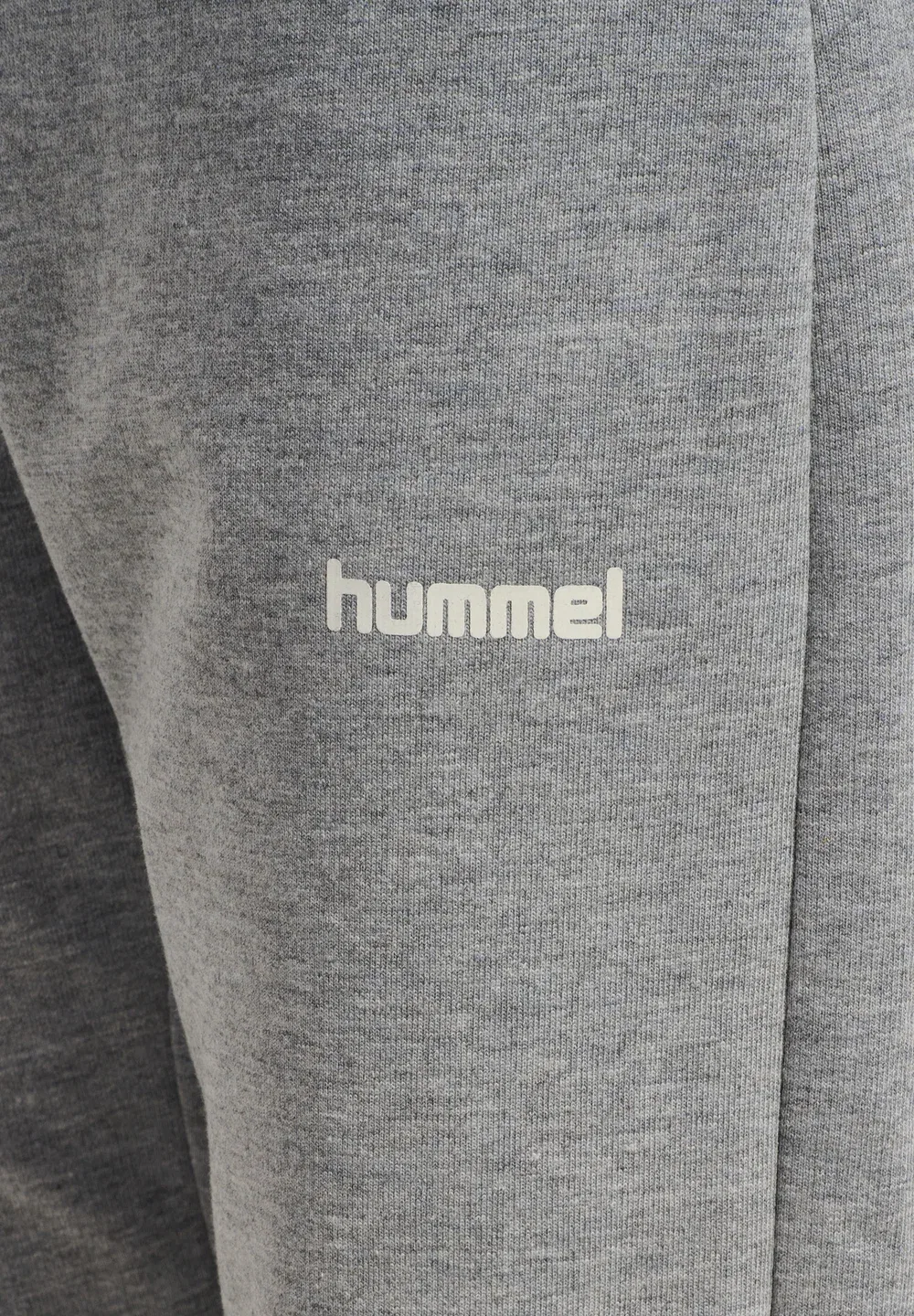 Брюки Hmljr с регулируемой талией, унисекс - спортивные штаны Hummel, Grey Melange — фото 3