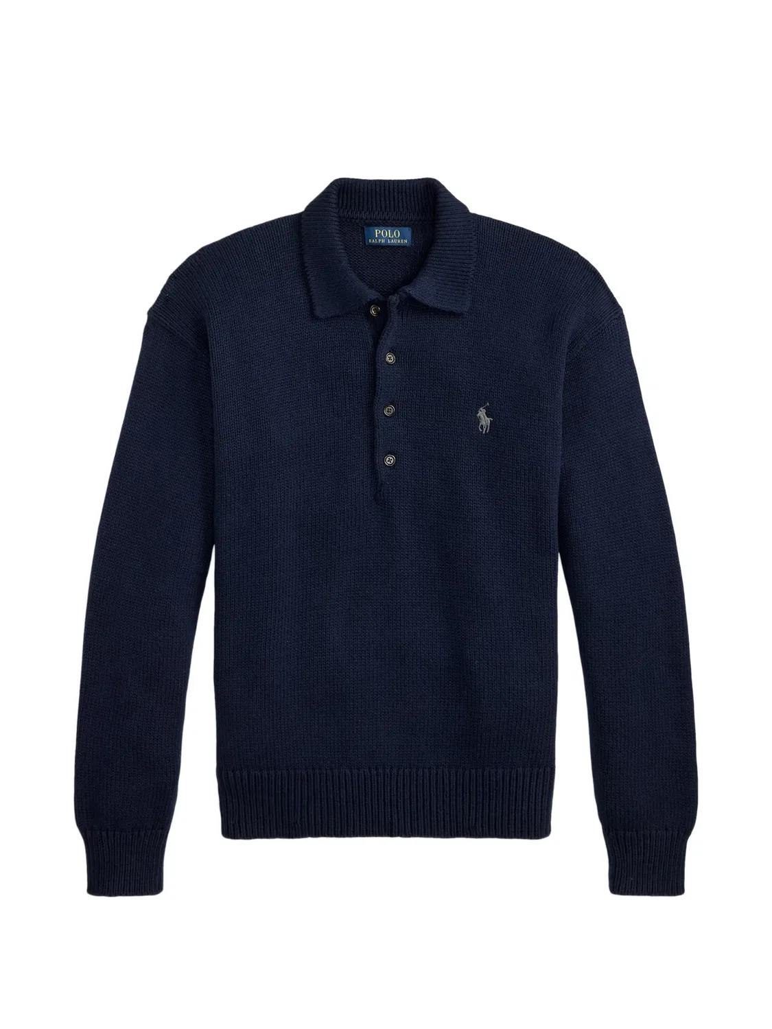 Polo Ralph Lauren Джемпер поло с вышитым логотипом, синий