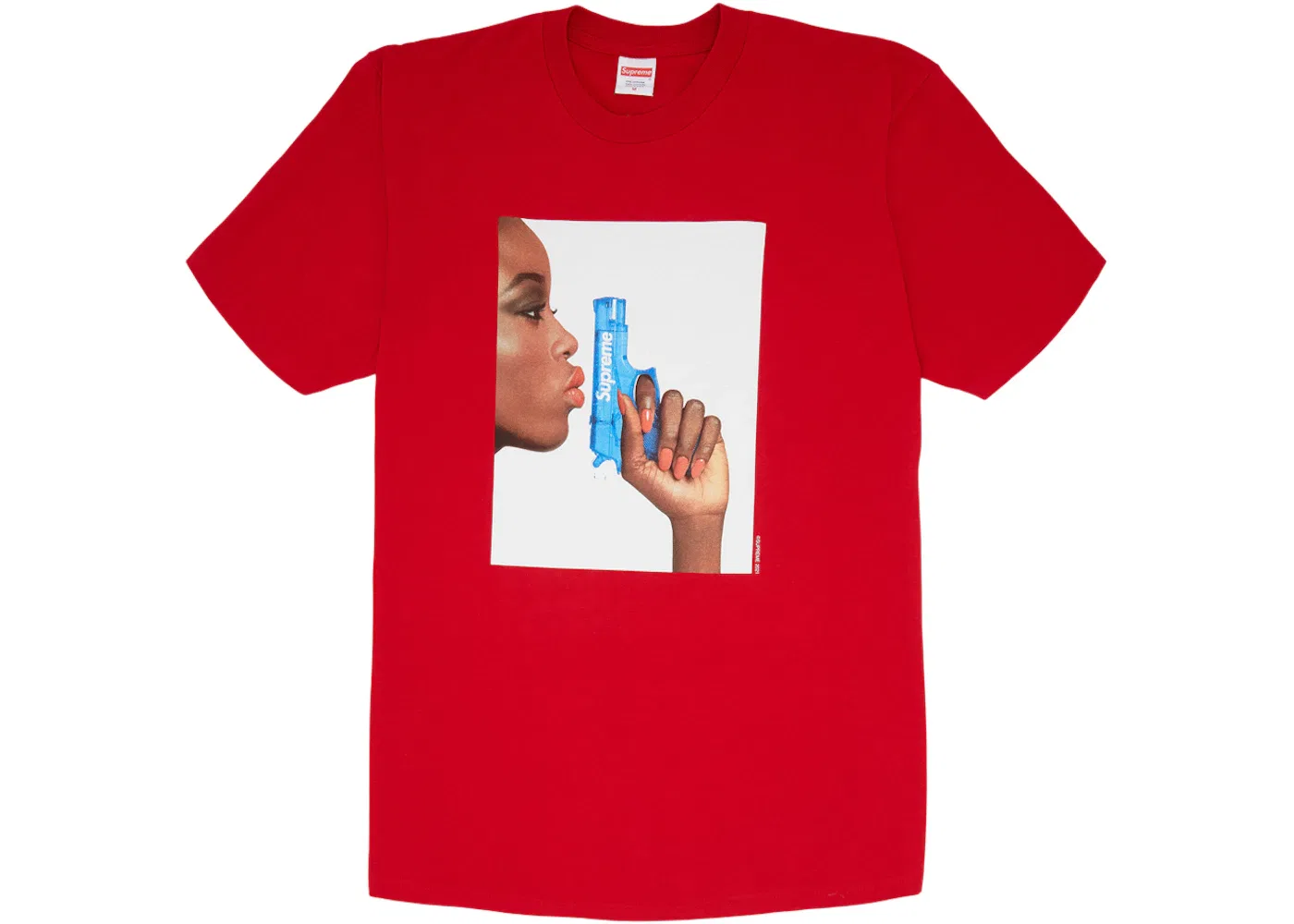 Мужская футболка с принтом Water Pistol Supreme, Red