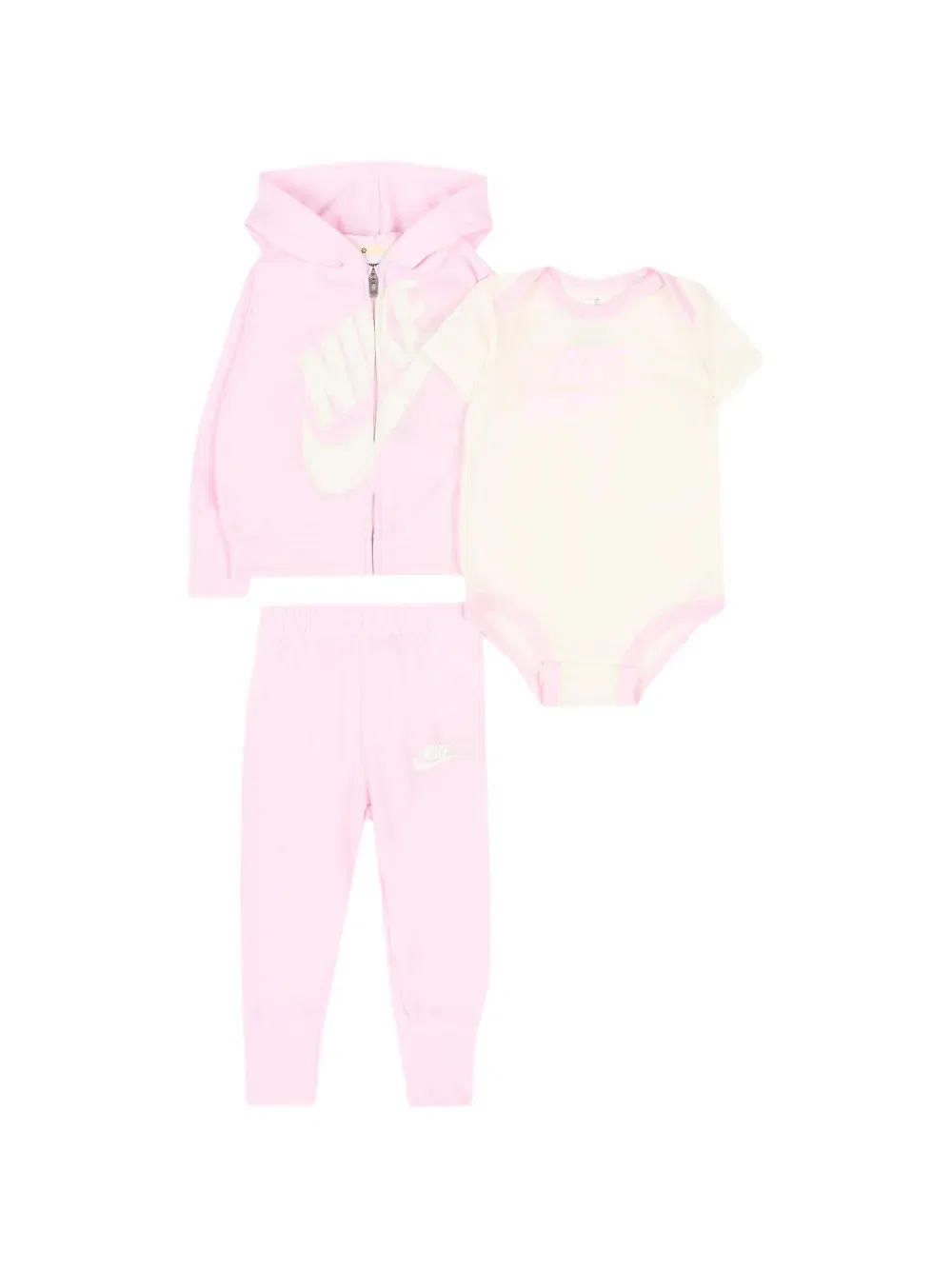 Комплект детского комбинезона с капюшоном Nike Kids, розовый