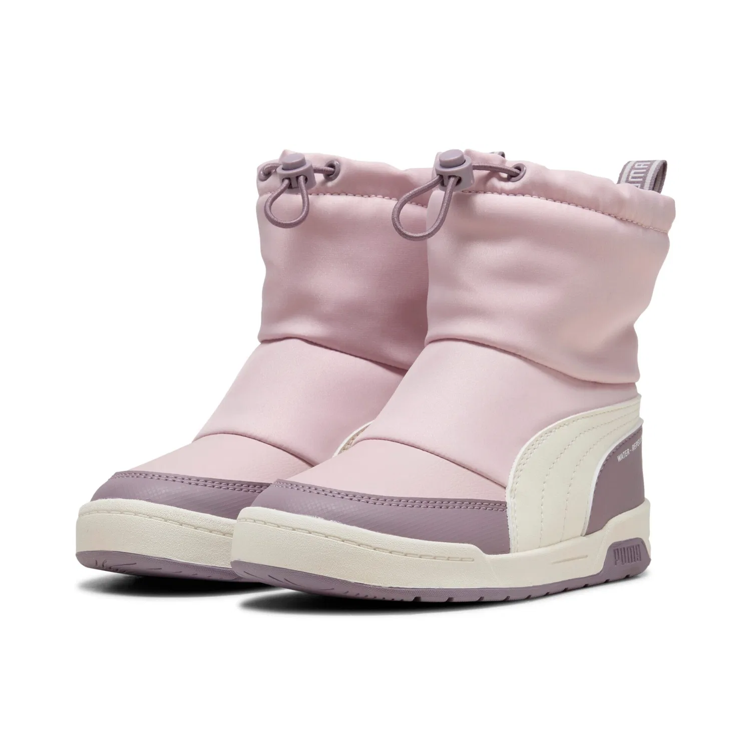 Детские зимние ботинки с высокой посадкой PUMA, Mauve Mist/Warm White/Plum Jam