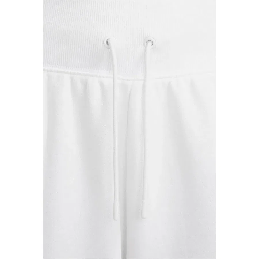 Женские спортивные штаны Nike Sportswear Phoenix Fleece Oversize High Rise, Бело-оранжевый — фото 3