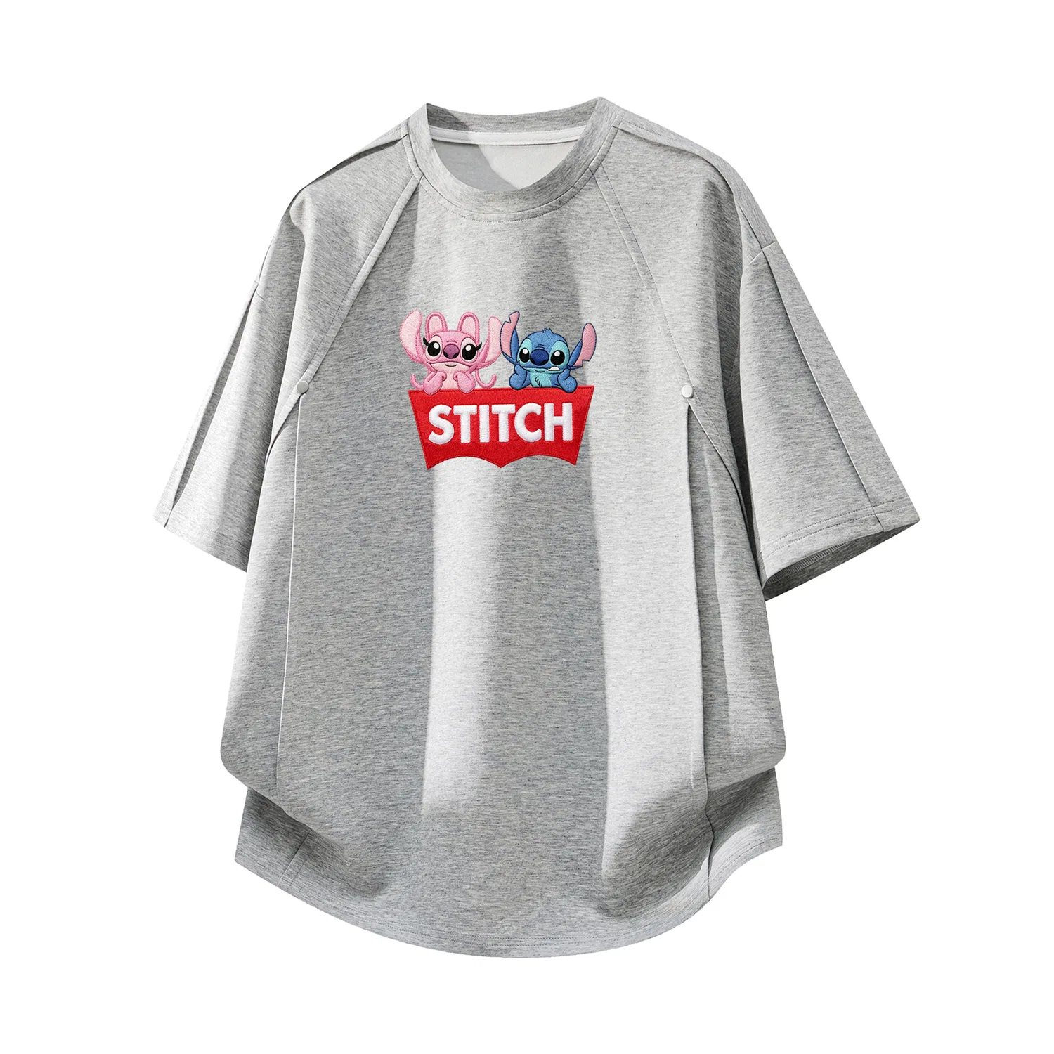 Детская футболка с принтом Disney, Unisex Crew Neck Moderate Other, Disney, Gray