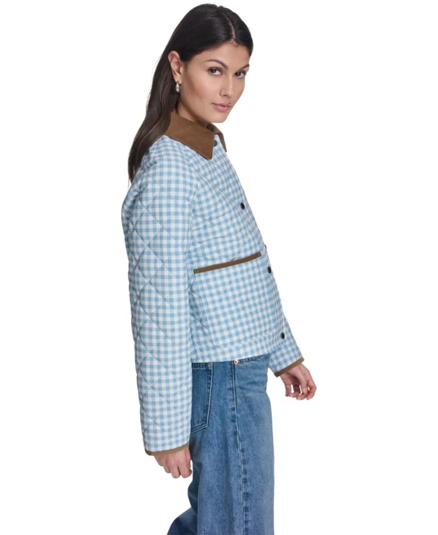 Женская куртка Diamond Quilted Levi's, Light Blue White — фото 3