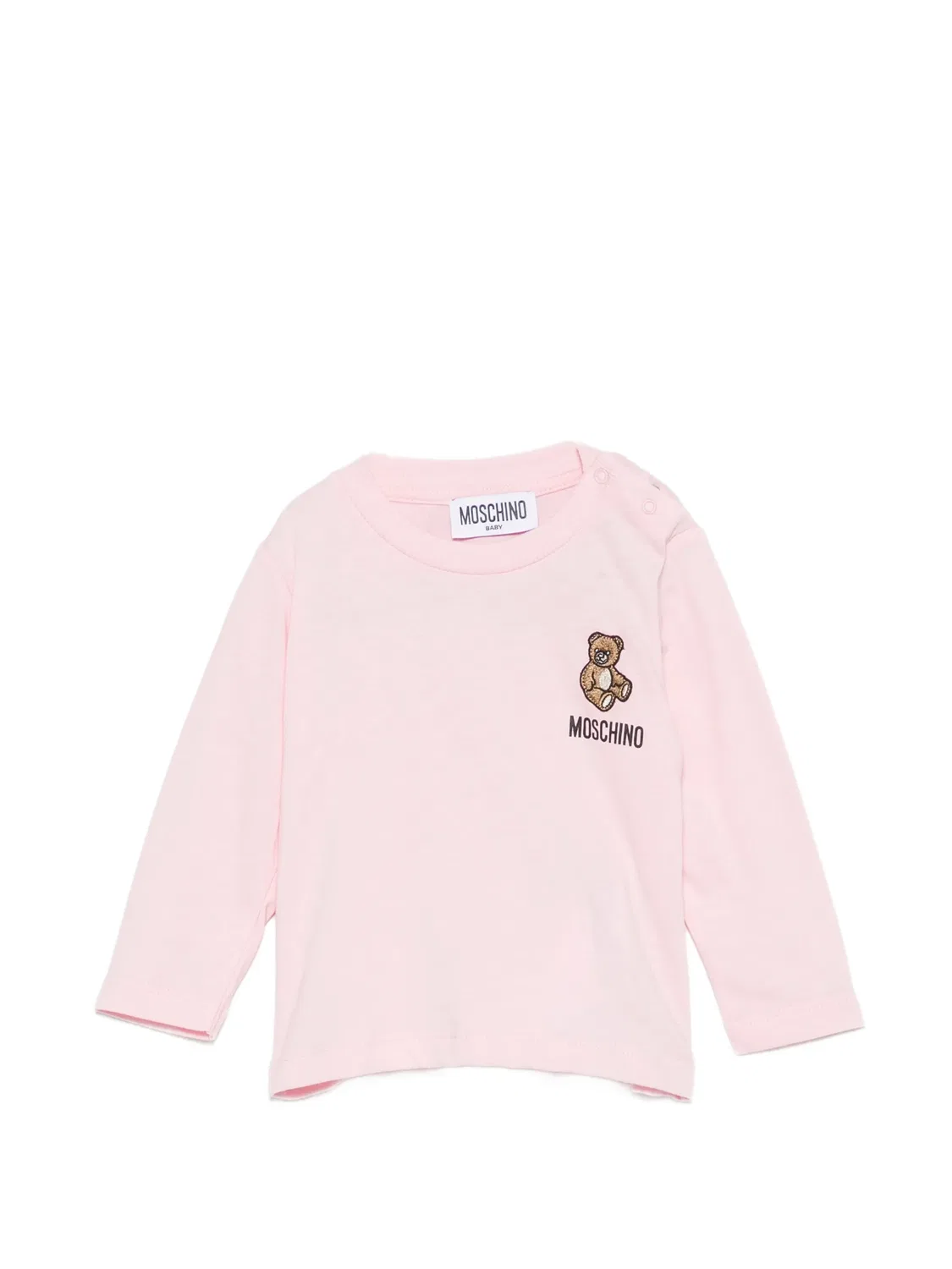 Лонгслив с принтом Teddy Bear Moschino Kids, розовый