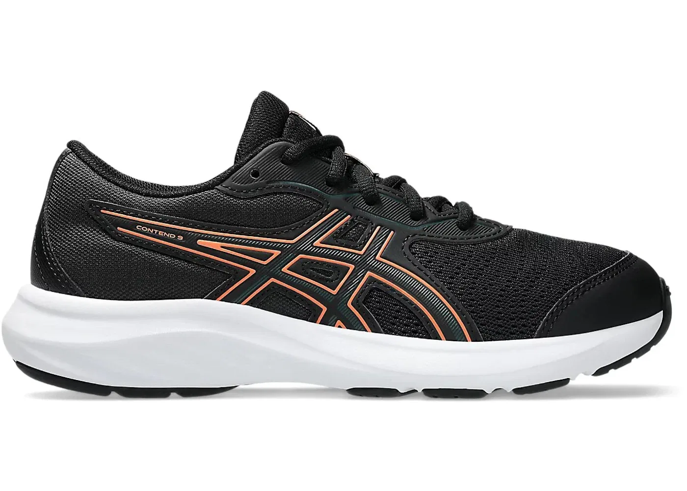 Детские кроссовки для бега ASICS Contend 9, Black/Saxon Green