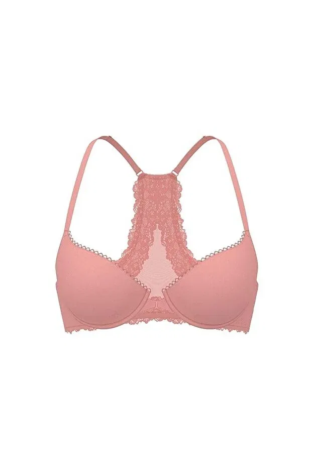 Женский бюстгальтер с кружевом Balconette Victoria'S Secret, Cloud Pink — фото 3
