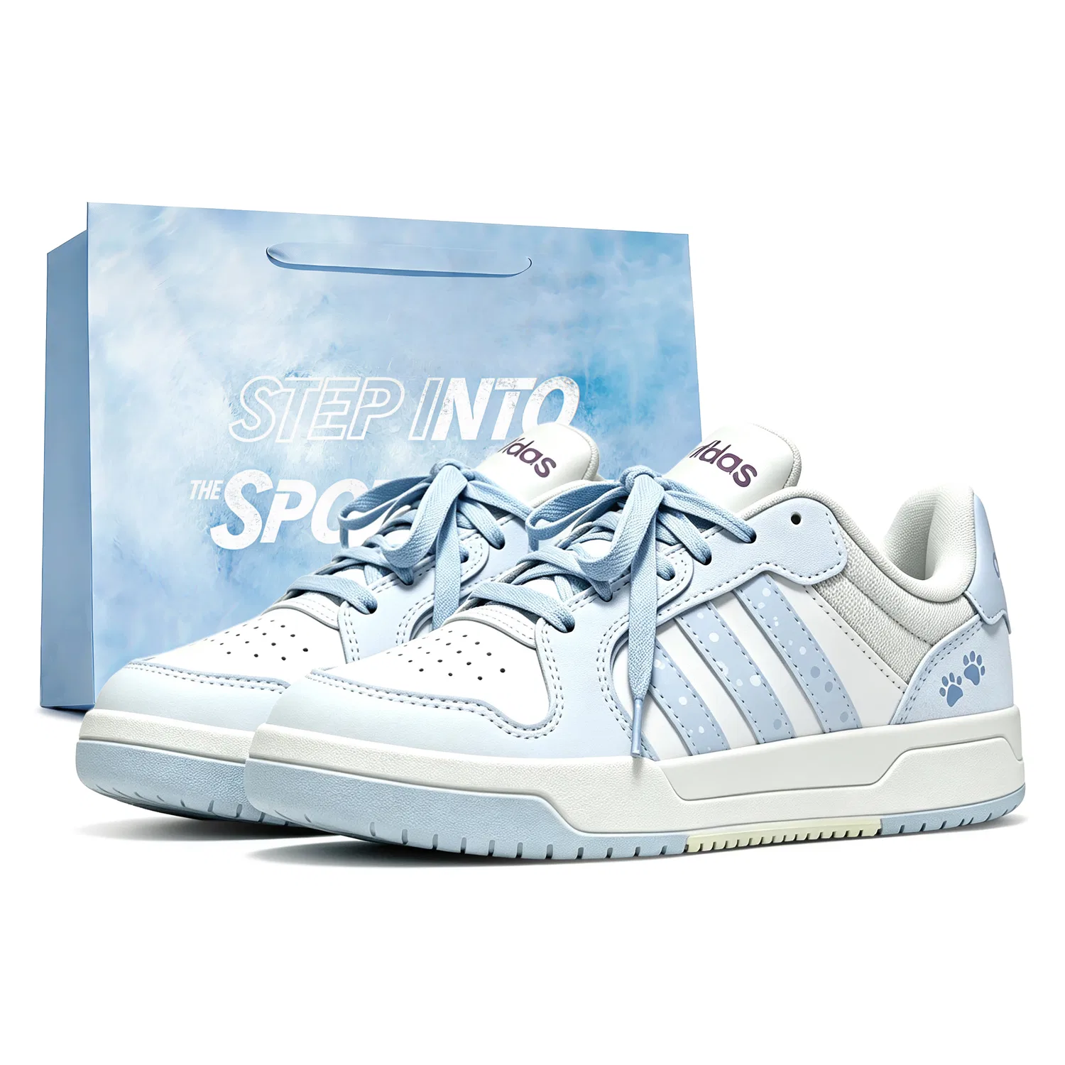 Детские скейтборд-кроссовки с низким верхом ENTRAP Adidas, Blue Limited Edition Shopping Bag