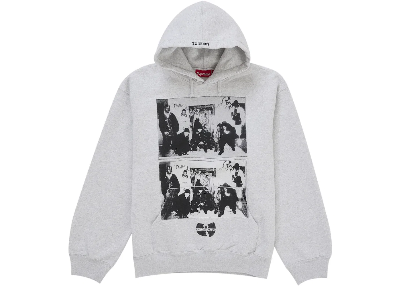 Мужской худи с принтом Wu Tang Clan Supreme, Heather Grey