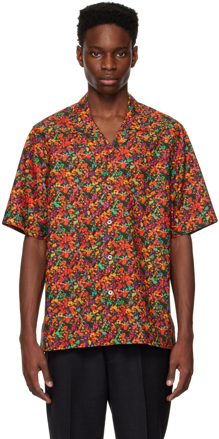 

Красная рубашка с цветочным принтом \Сумерки\"" Paul Smith