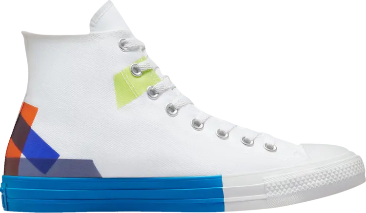 

Кроссовки Converse Chuck Taylor All Star High Space Racer - White Kinetic Blue, белый