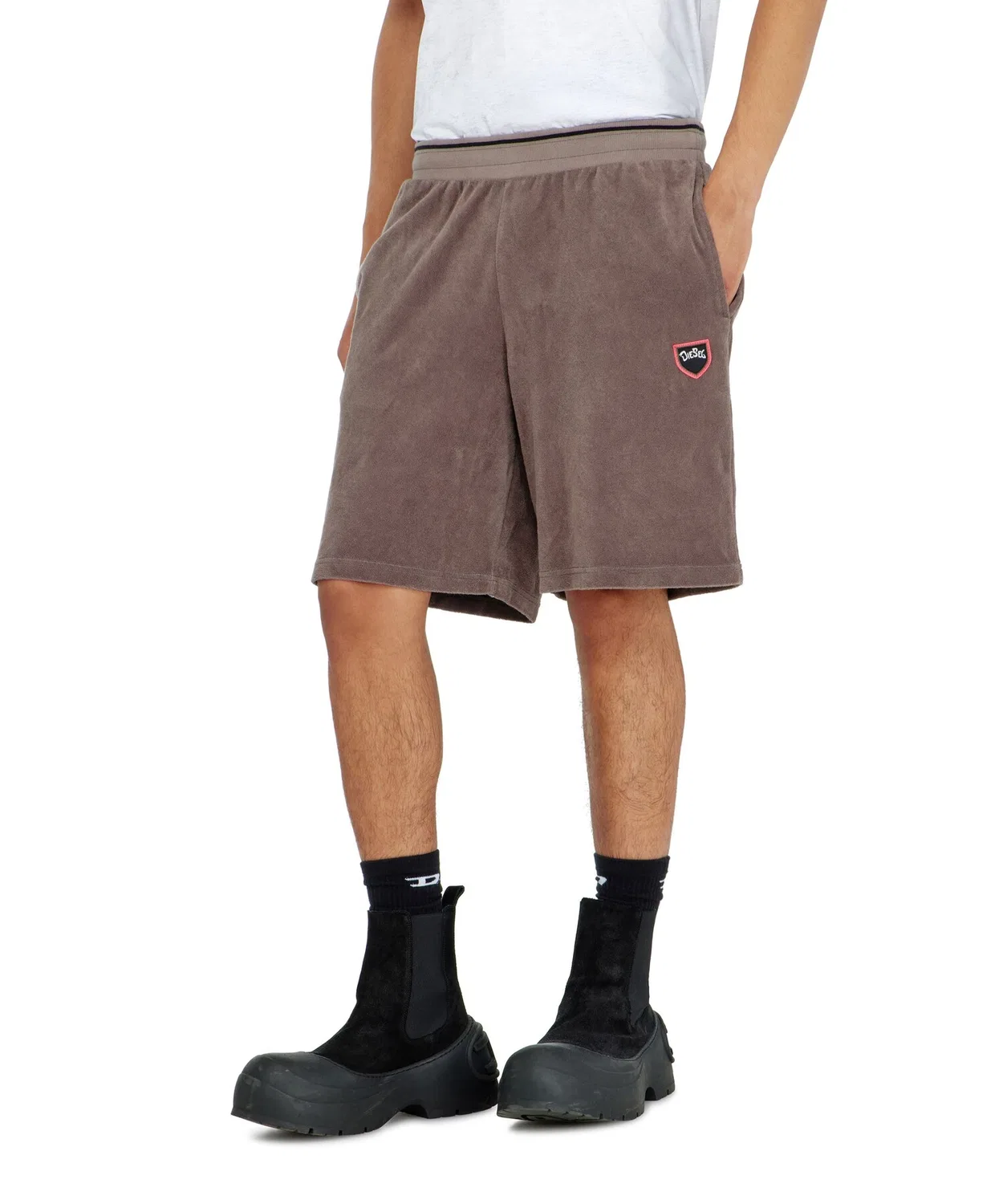 Мужские шорты хлопковые P-CREW-AA2 DIESEL, Brown