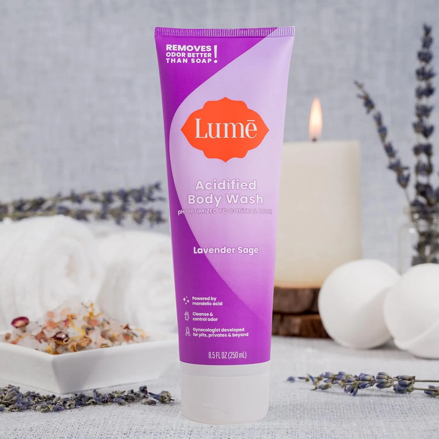 Гель для душа Acidified Body Wash, Lume, 251 мл, Lavender Sage — фото 4