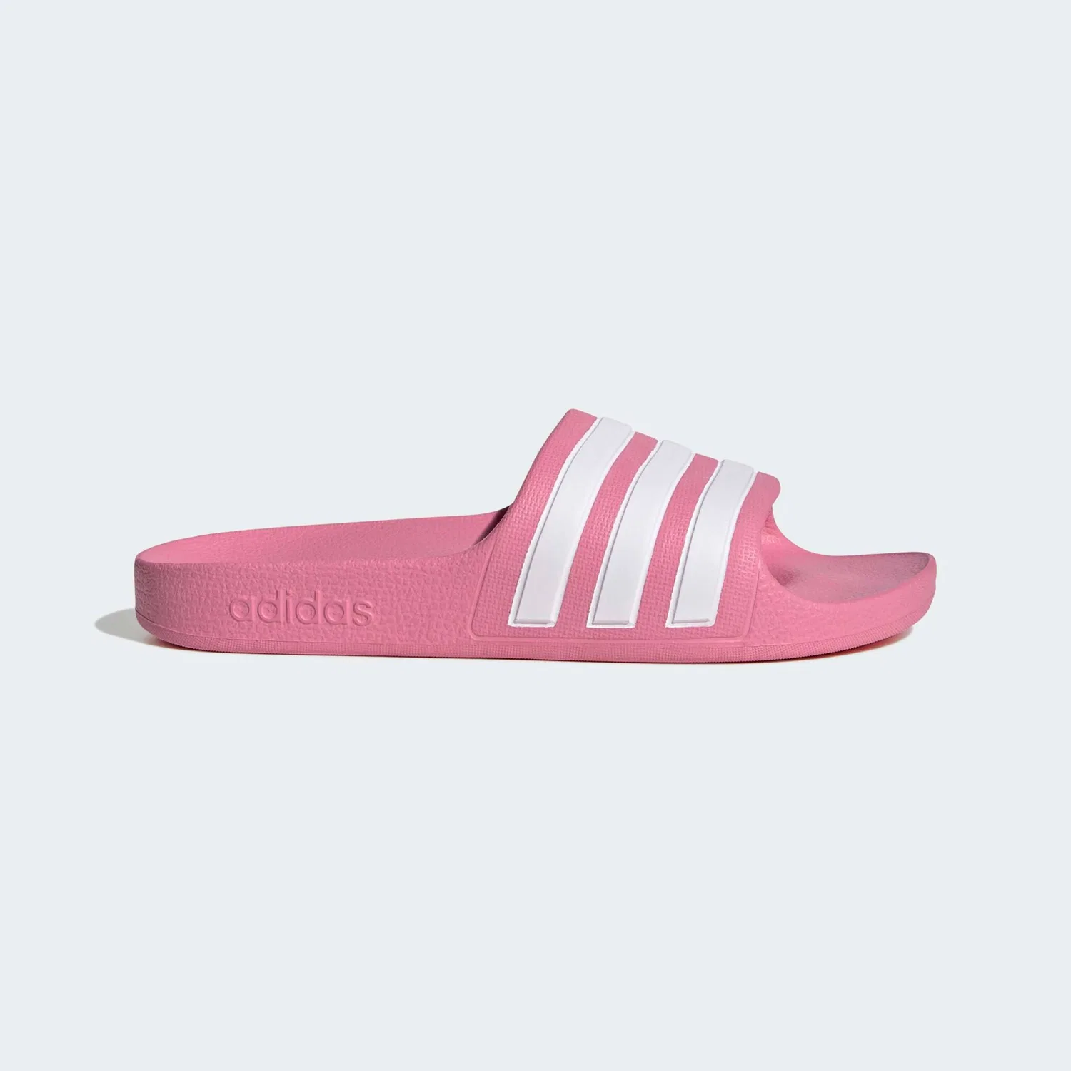 Детские шлепанцы для бассейна с тремя полосками Adidas Sportswear, Bliss Pink/White — фото 2