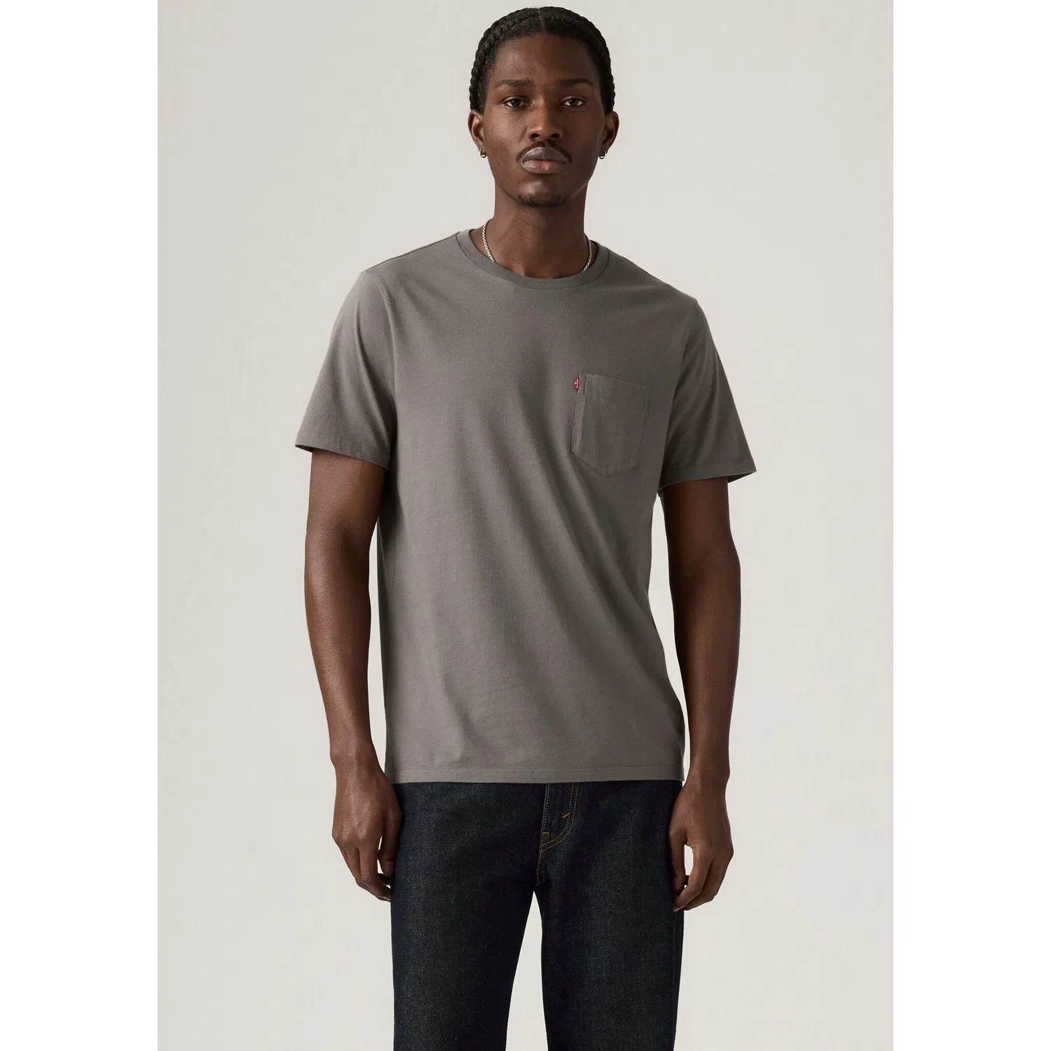 Мужская футболка с нагрудным карманом Classic Pocket Tee Levi's, Smoked Pearl