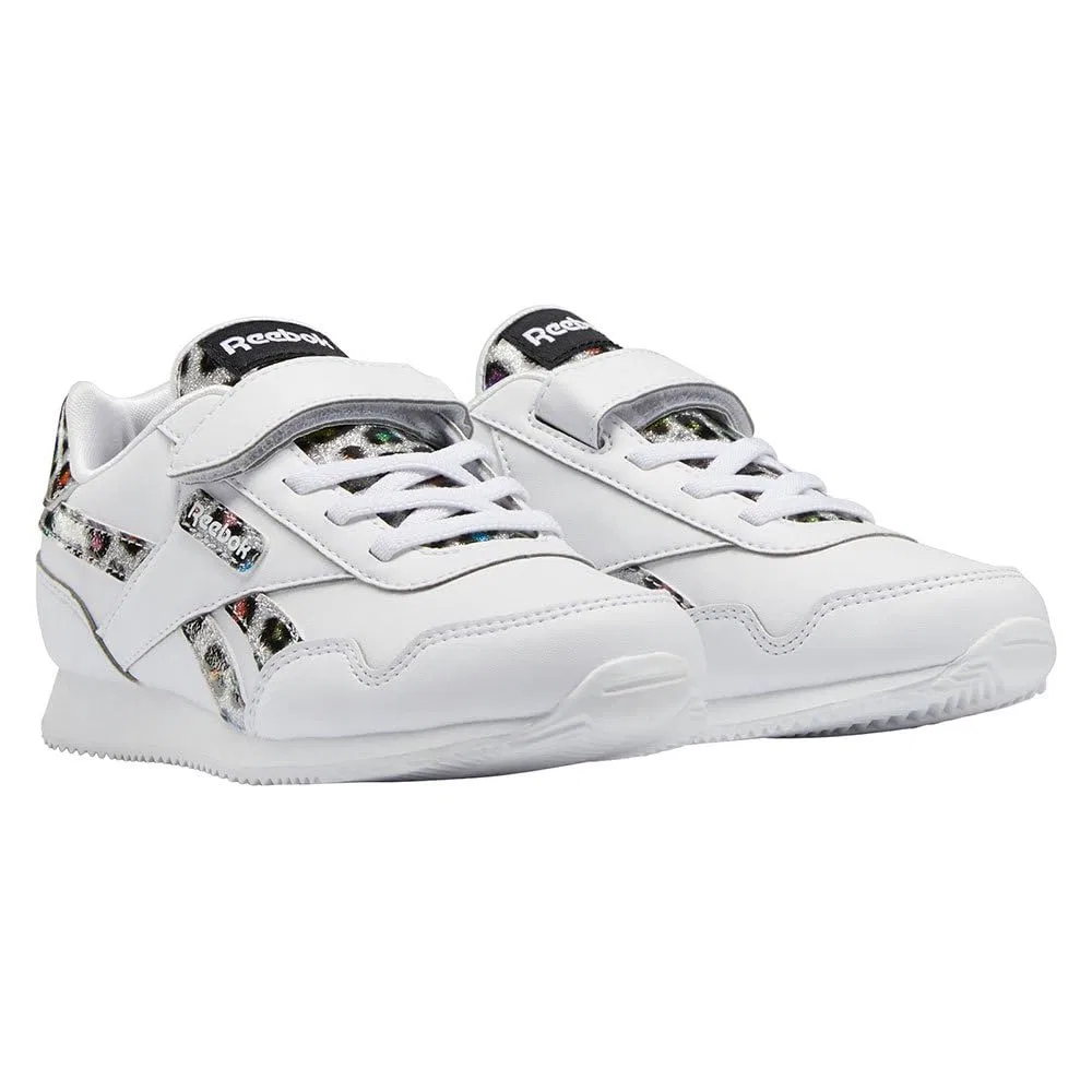 Детские кроссовки для девочек с закрытым носком Royal Cl Jog 3.0 1v Reebok, Ftwr White Ftwr White Core Black — фото 4