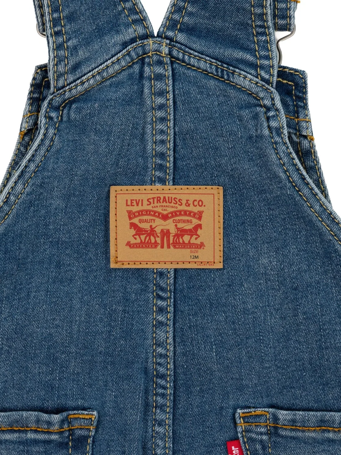 Джинсовый комбинезон Levi's, синий — фото 3