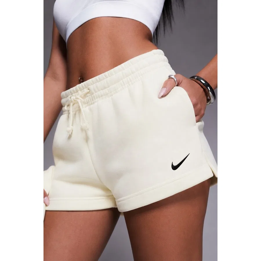 Шорты спортивные с флисом Phoenix Fleece Nike, Кремовый — фото 3