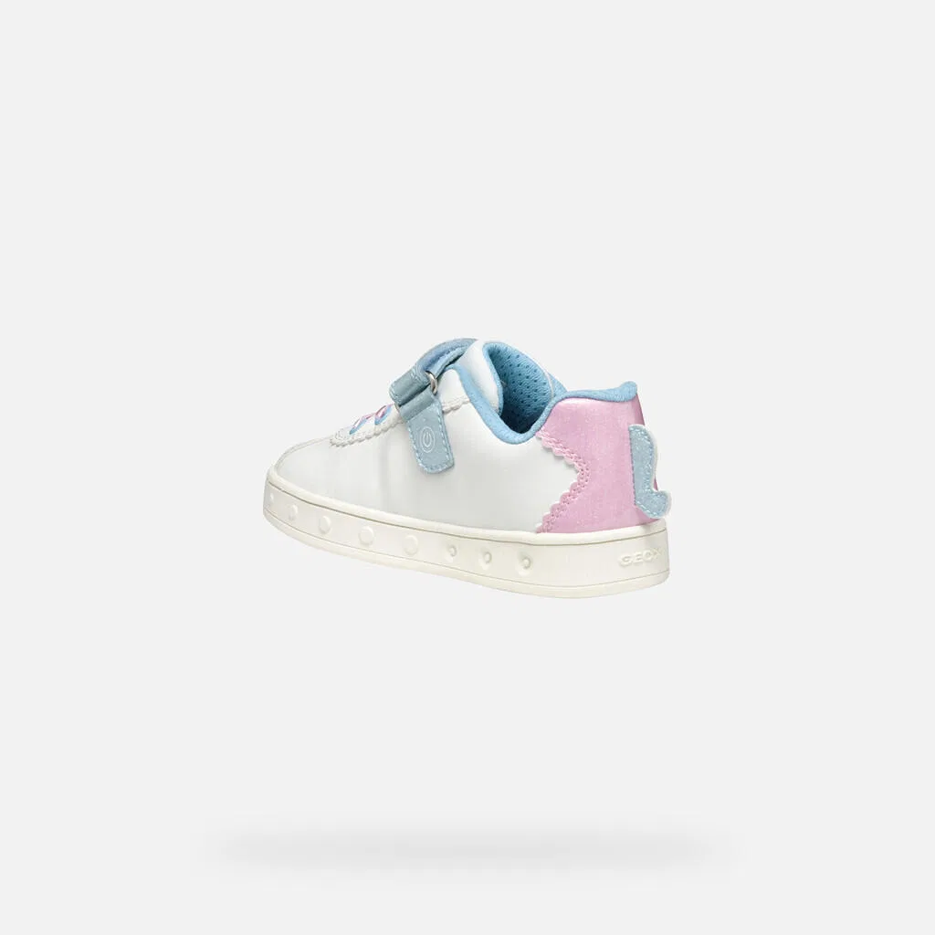 Детские кроссовки для девочек с подсветкой Skylin G.B Converse, Weiss — фото 3