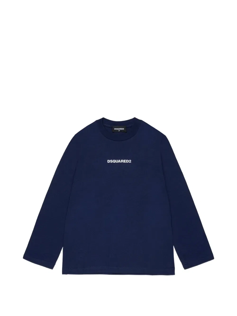 Футболка с длинными рукавами и логотипом Dsquared2 Kids, синий