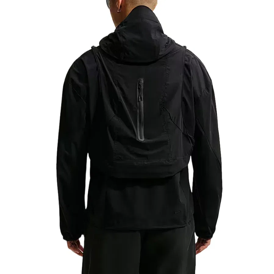 Мужская футболка с длинным рукавом Nike Tech Helios Dri-FIT Convertible, черный — фото 2