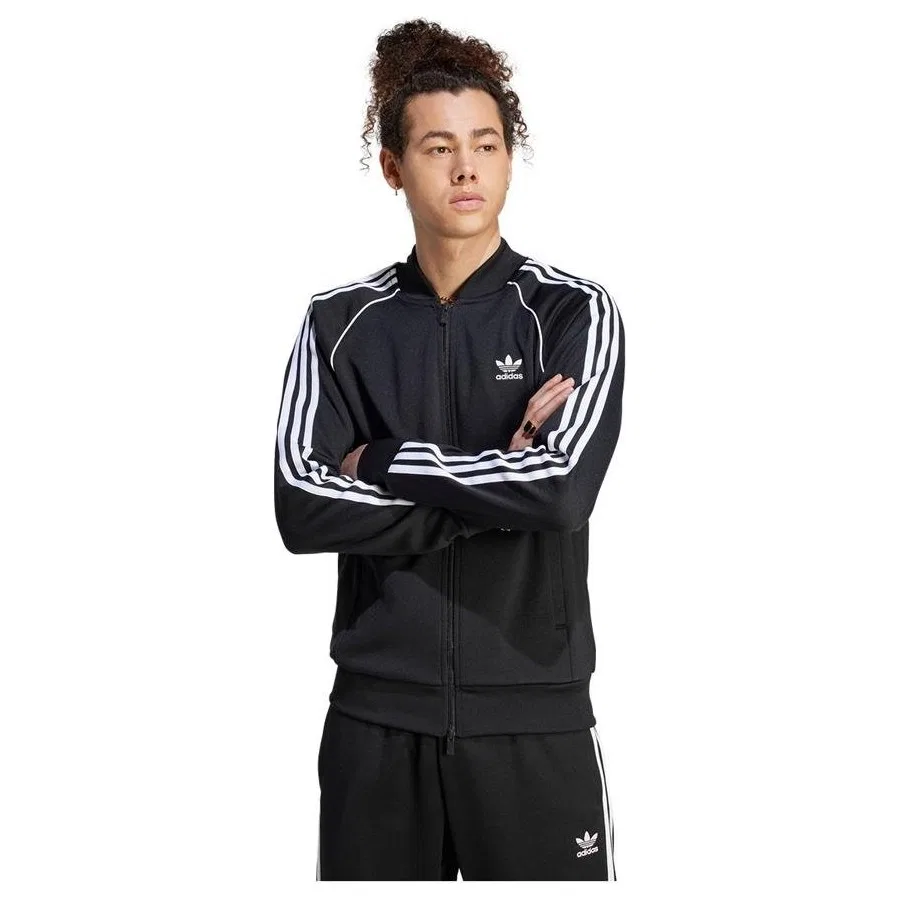 Спортивная куртка с длинным рукавом Adicolor Classics SST Track Jacket adidas, Черно-белый — фото 3