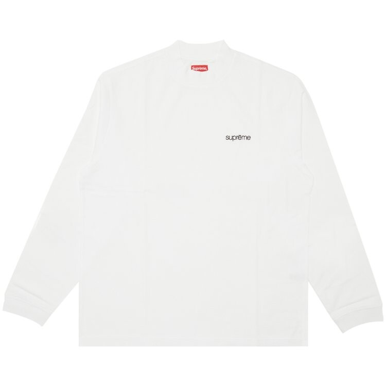 

Лонгслив Supreme Mock Neck Long-Sleeve Top 'White', белый