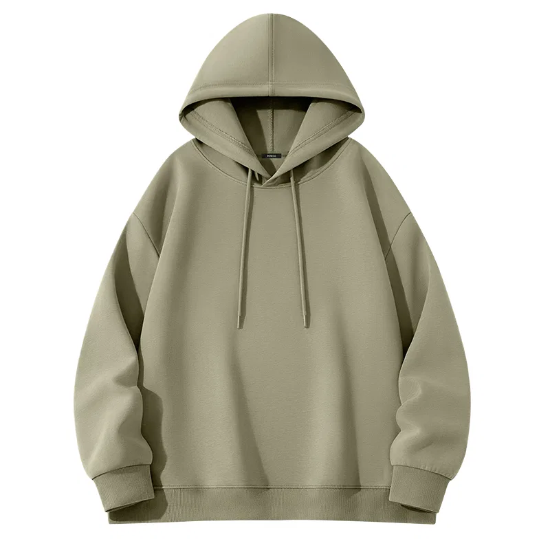 Детское свитшот без полового признака с воротником-стойкой MINISO, Hooded Gray Pea Green