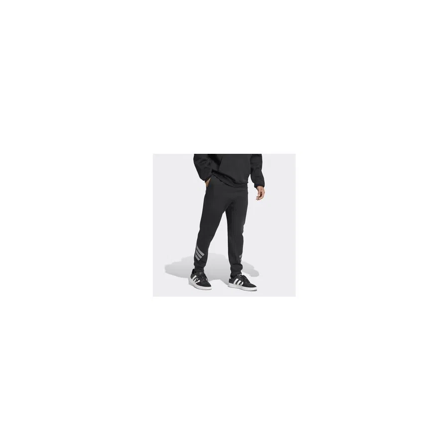 Спортивные штаны с завязкой, модель Future Icons 3 Stripes, adidas, Черный — фото 2