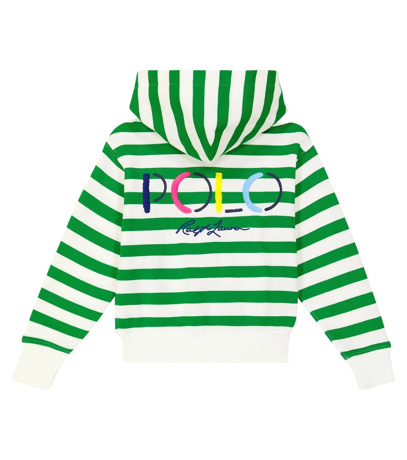 Свитшот хлопковый Polo Ralph Lauren Kids, зеленый — фото 4