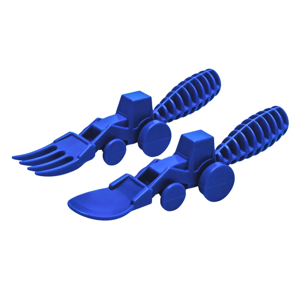 Детский набор столовых приборов 2 предмета с трактором Constructive Eating, Blue