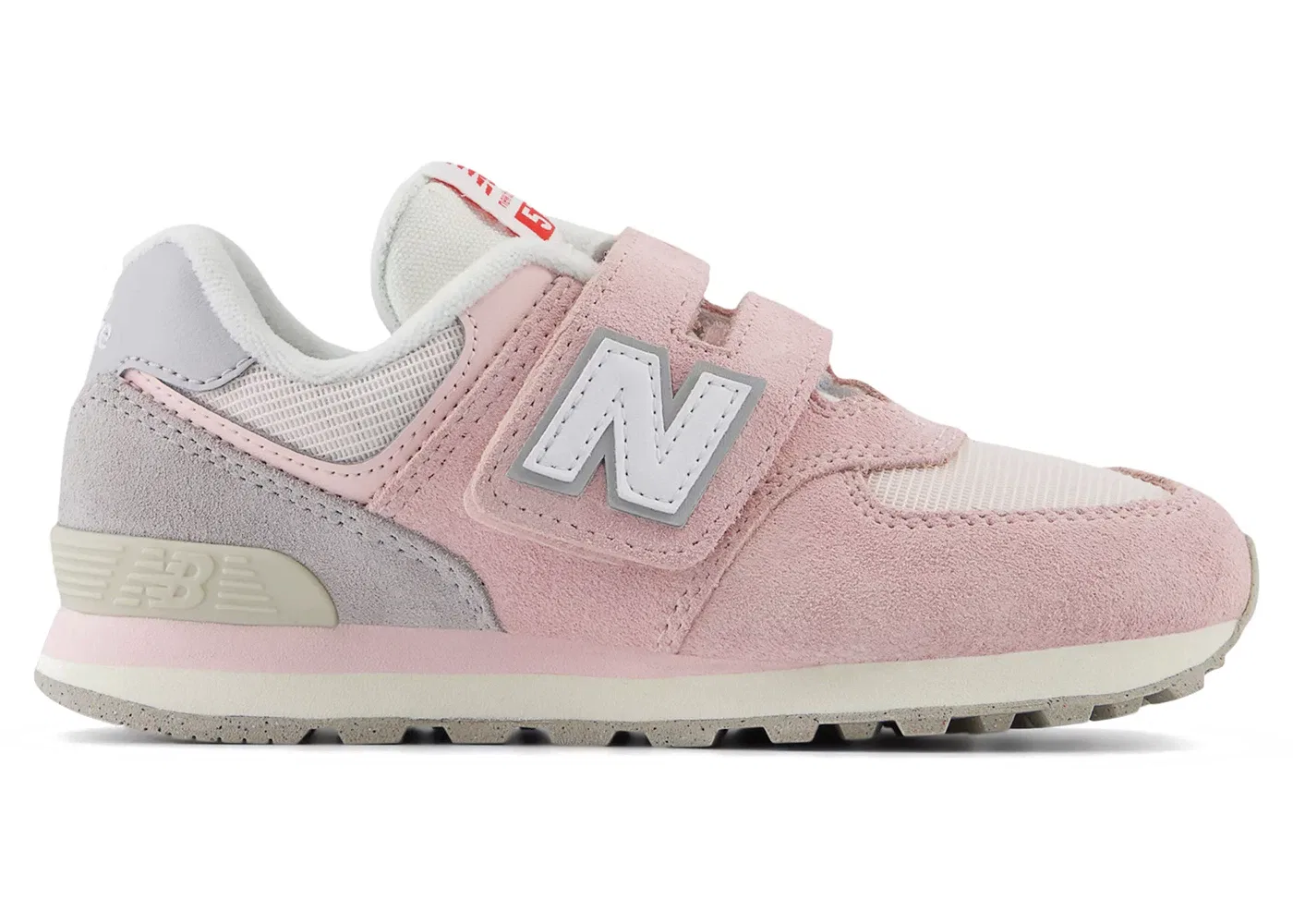 Детские кроссовки с липучками New Balance 574 Hook and Loop, Rose