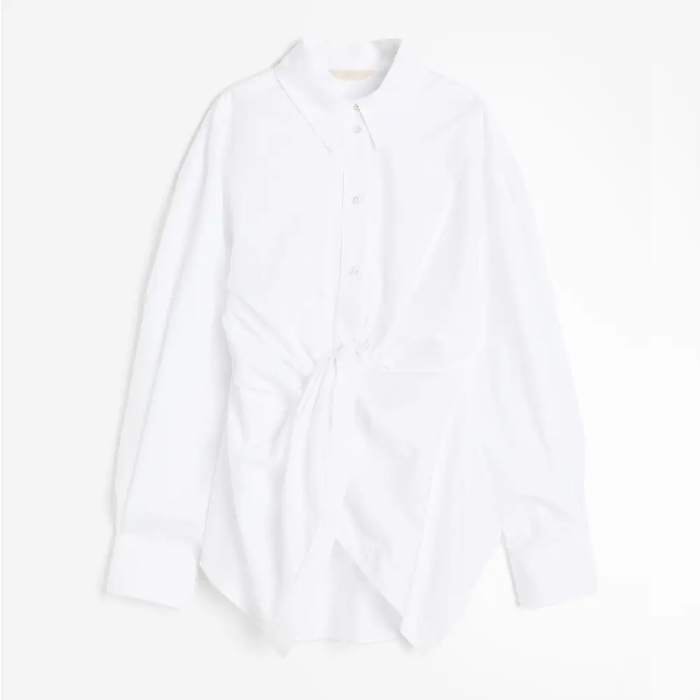 

Рубашка H&M Knot-detail, белый