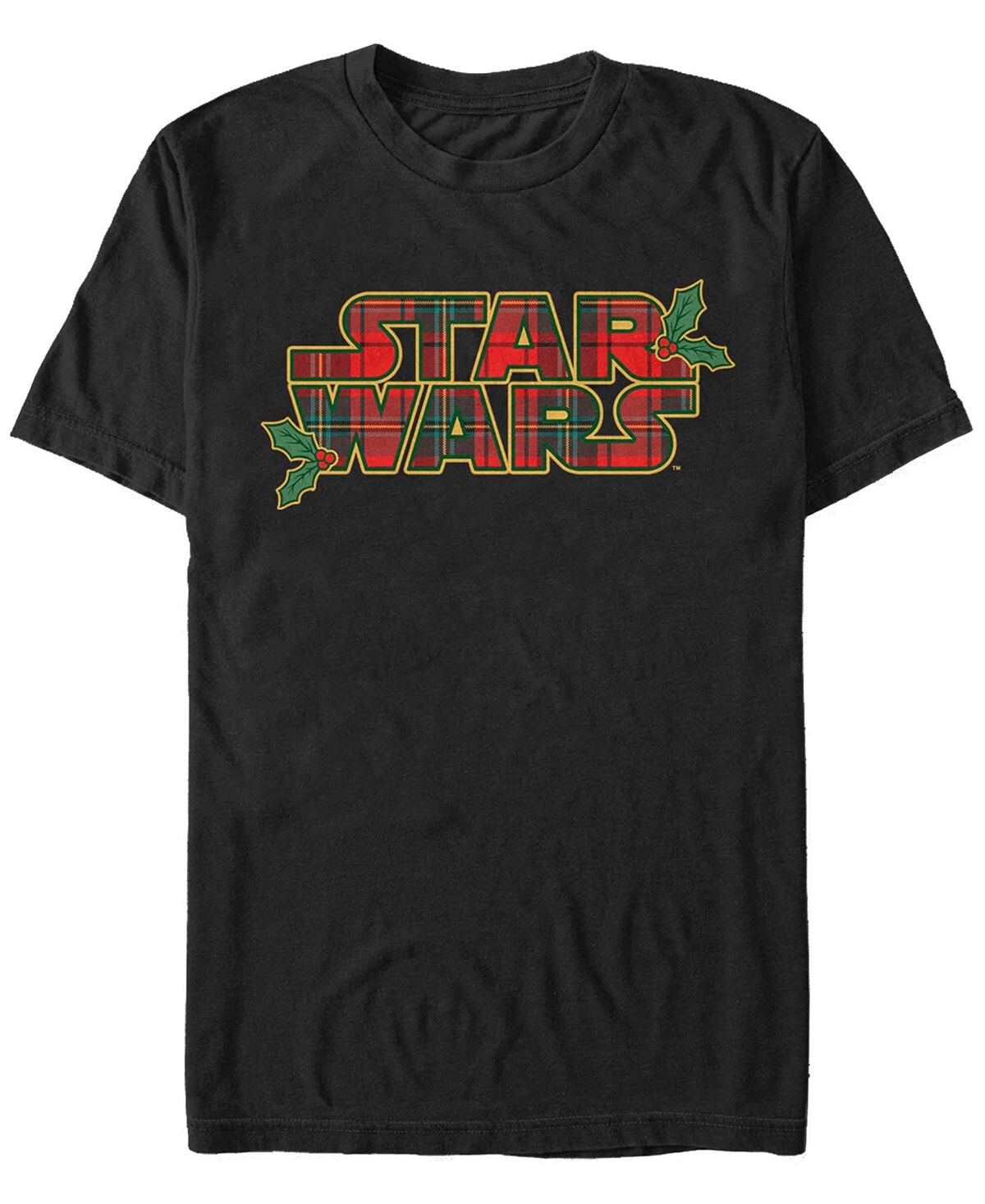 

Мужская футболка с короткими рукавами и логотипом star wars tartan logo Fifth Sun, черный