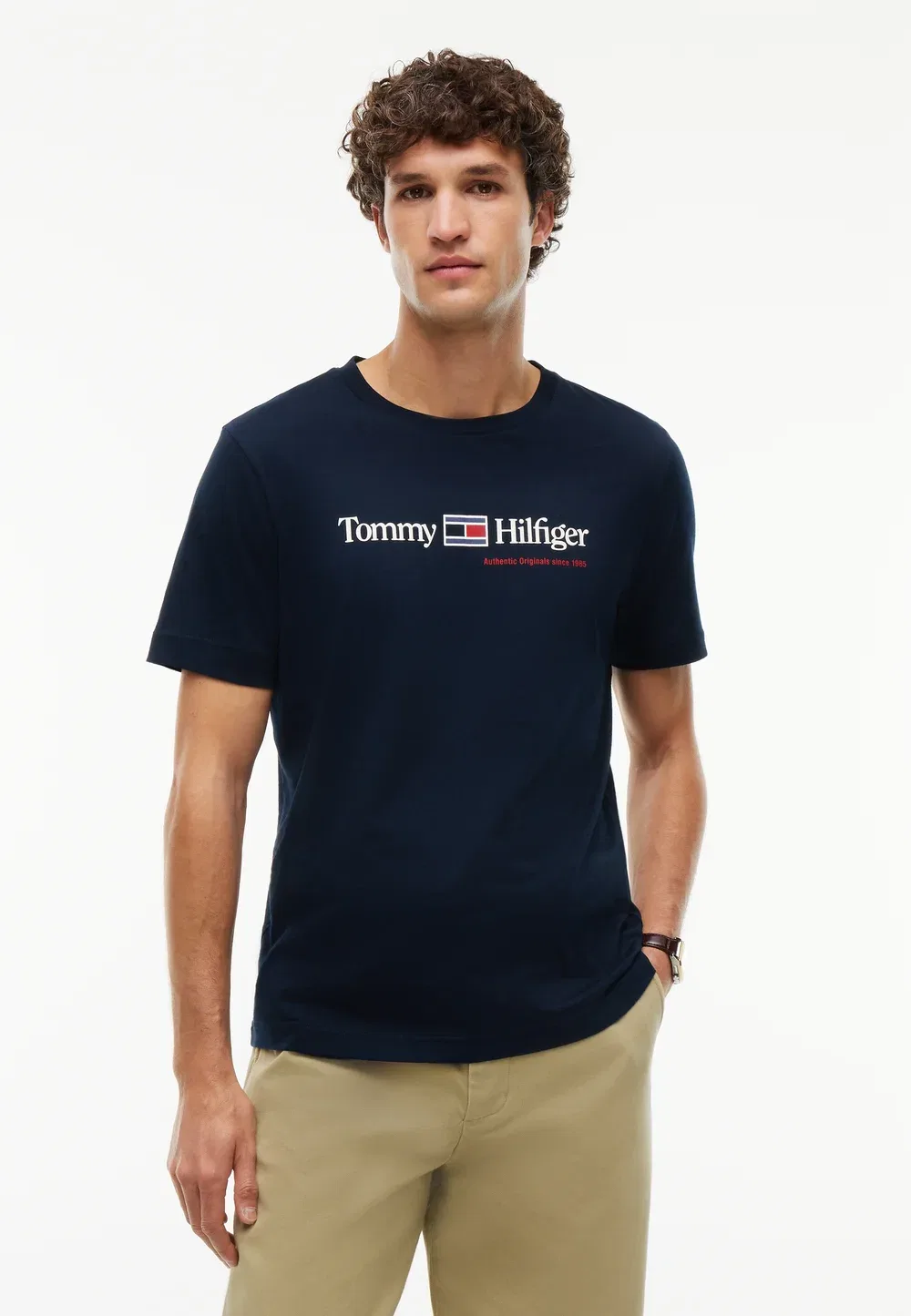 Футболка с графическим принтом - футболка с принтом Tommy Hilfiger, Navy Blue