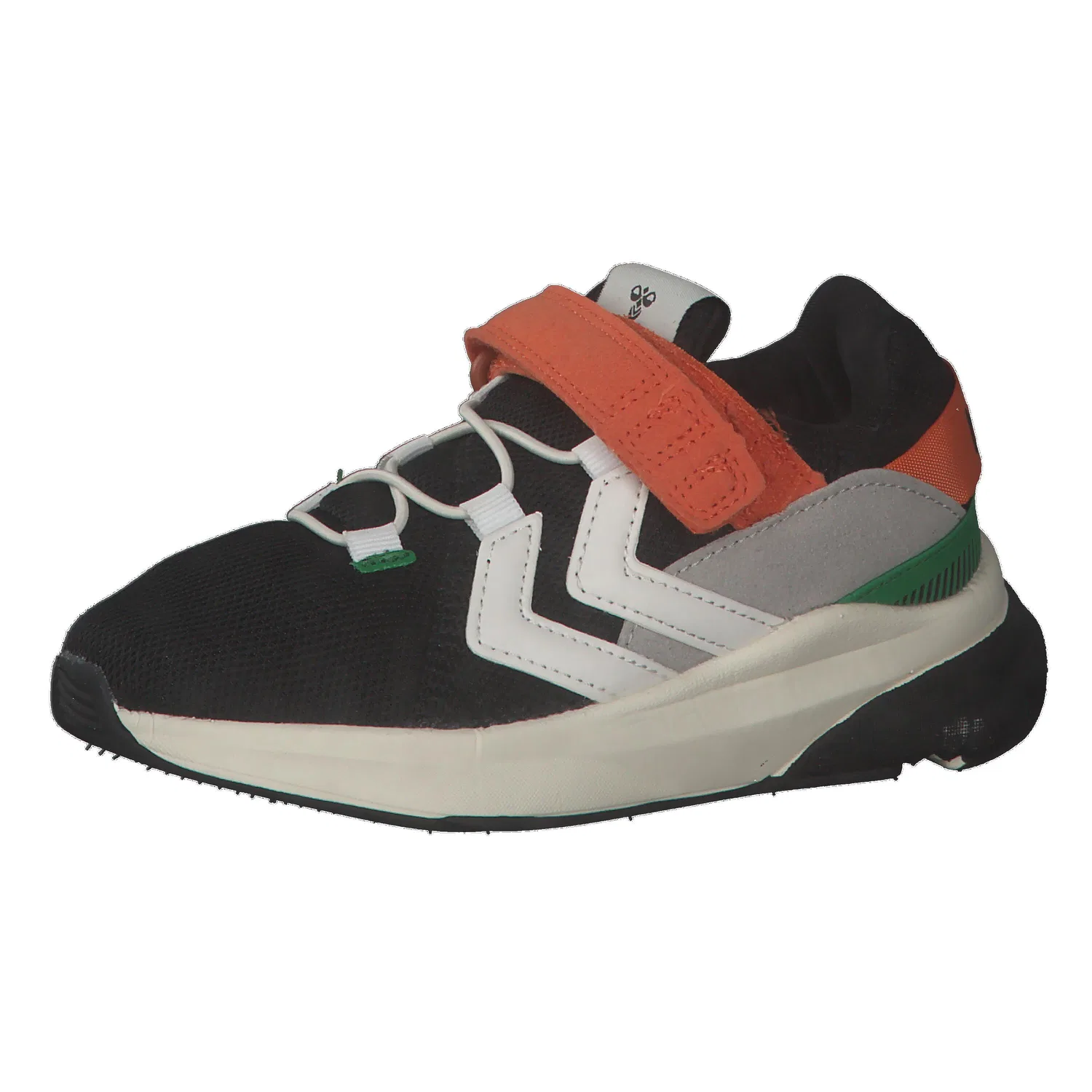 Детские кроссовки с липучкой Reach 300 Recycled Jr Hummel, Schwarz