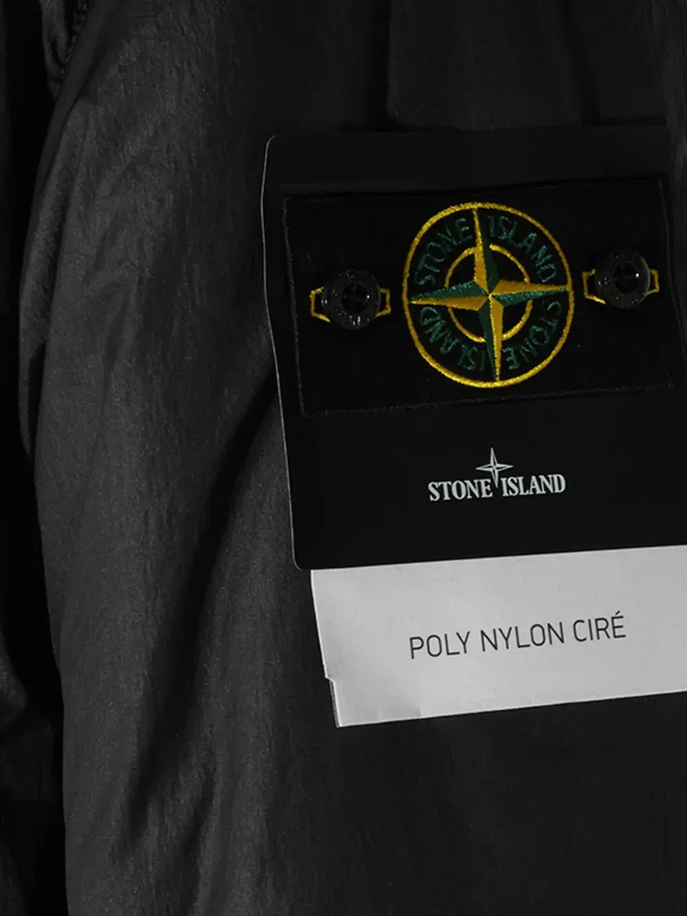 Куртка с капюшоном на пуговицах Stone Island, черный — фото 4