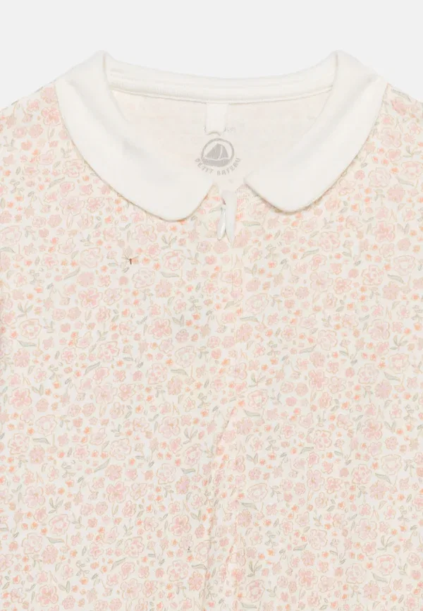Пижама с цветочным принтом Couche dors bien zippe cote Petit Bateau, Marshmallow, Multi-coloured, мультиколор — фото 3