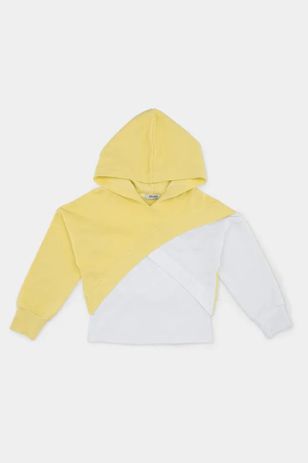 Детские свитшот для девочек асимметричный Panço, Yellow — фото 4