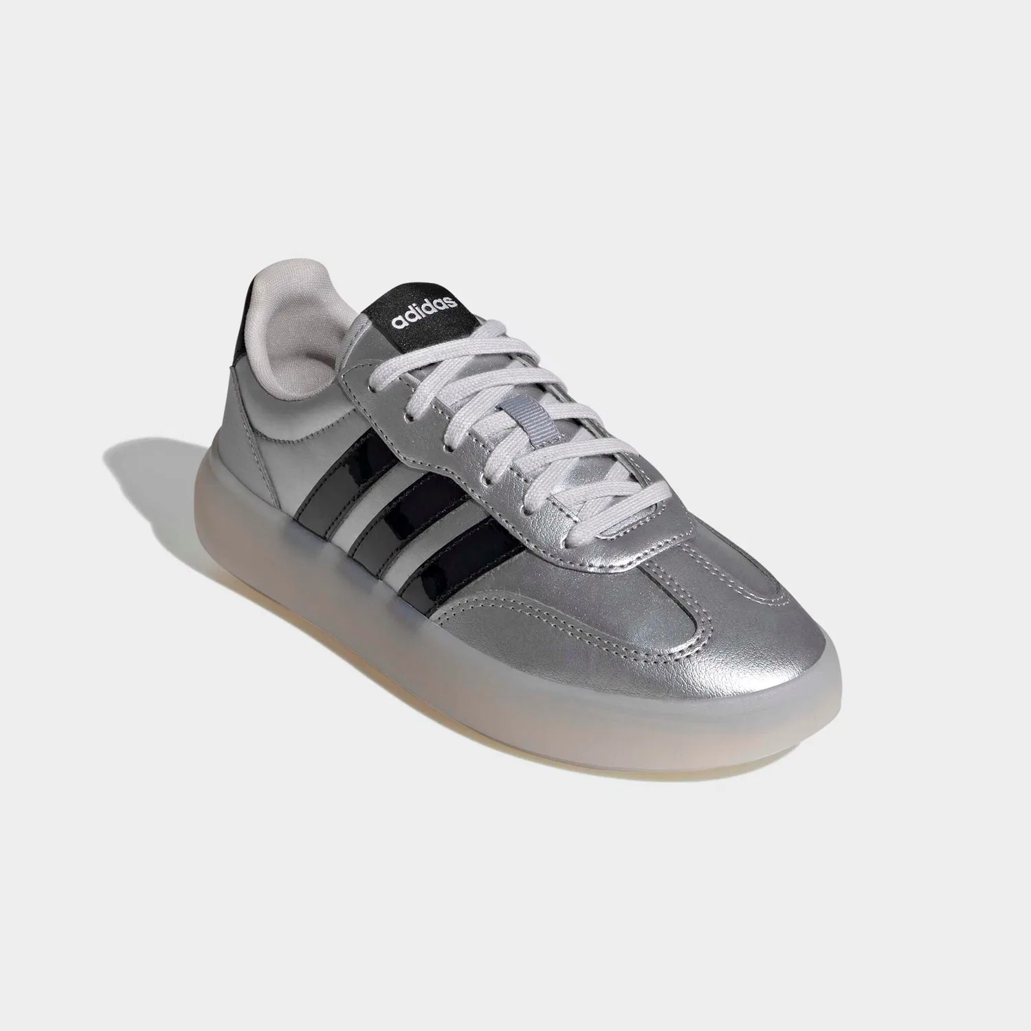 Детские кроссовки с металлическим верхом Adidas Sportswear, Silver Metallic/Core Black/Chalk White