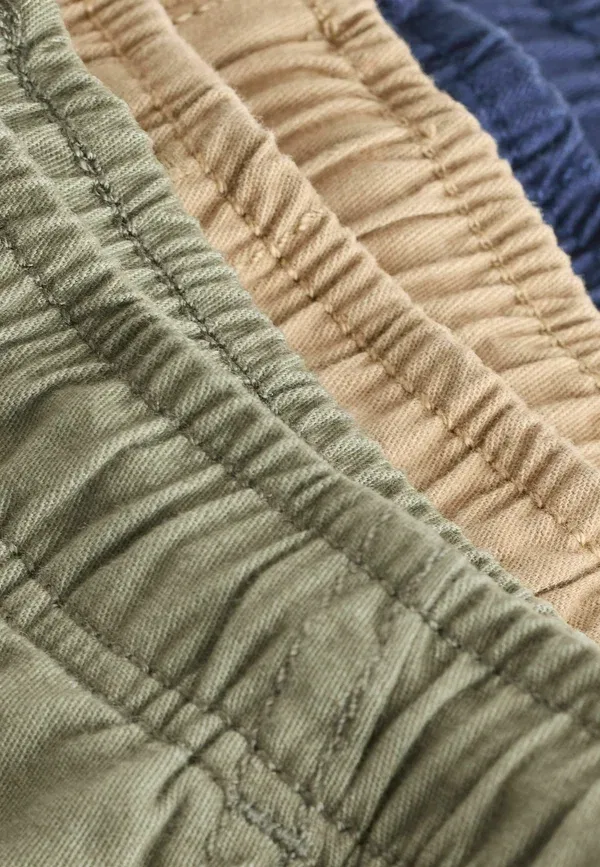 Шорты хлопковые Regular fit - pull on pack 3 Next, Navy, Khaki, темно-синий/хаки — фото 4