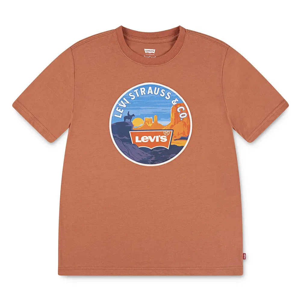 Футболка с коротким рукавом Desert Trail Levi's, коричневый