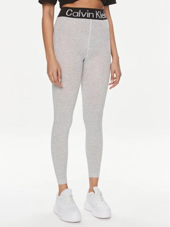 Легинсы slim fit Calvin Klein, серый