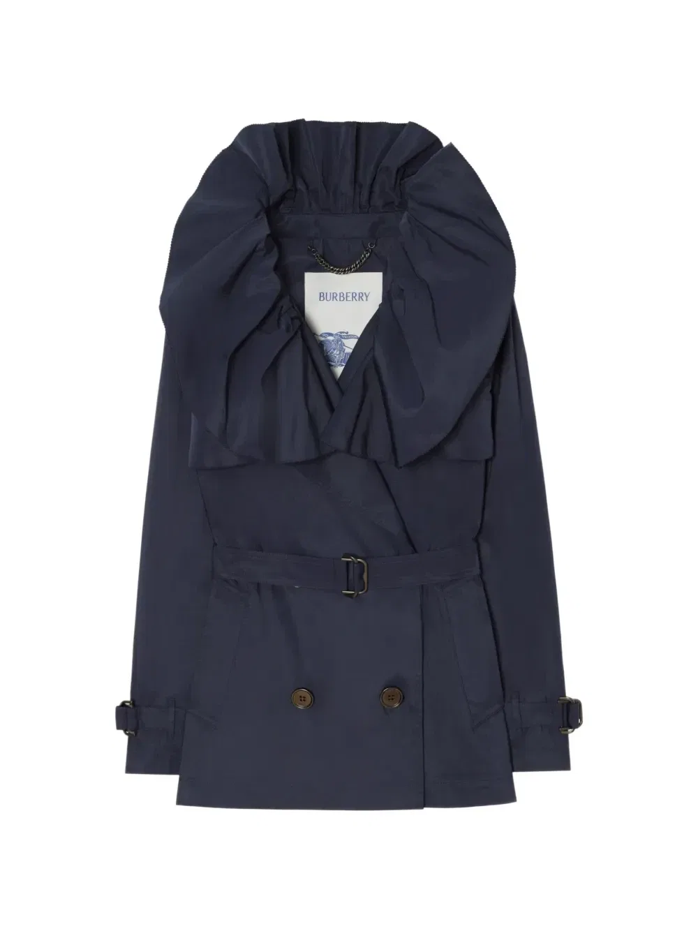 Тренч Faille Clare BURBERRY, синий